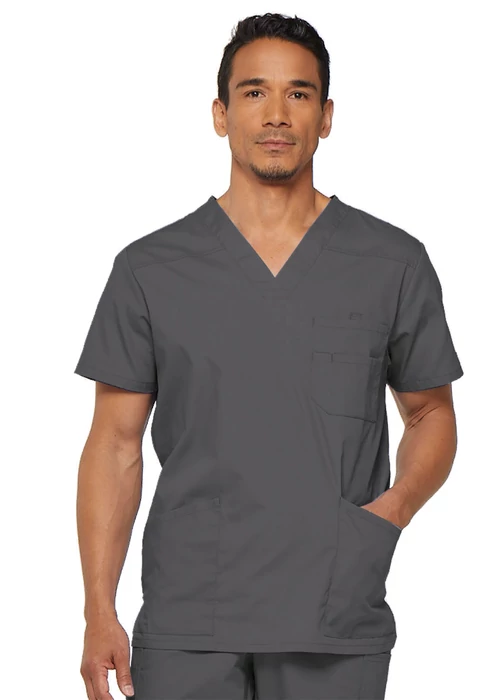 DICKIES FÉRFI V-NYAKÚ KÓRHÁZI FELSŐ - SÖTÉTSZÜRKE
